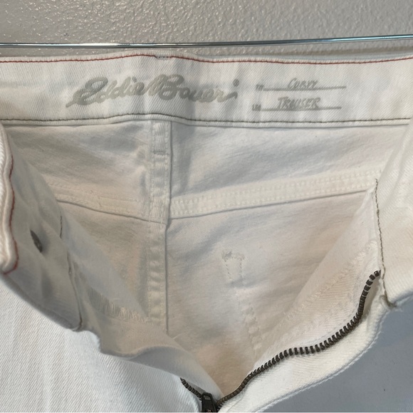 Eddie Bauer White Curvy Trouser Stretch Casual Classic Fit Women’s Size 12 - Picture 5 of 12
